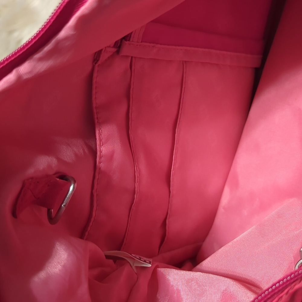 LUG PINK RASPBERRY LARGE CABLE CAR SHOULDER BAG PURSE TOTE - Picture 12 of 15